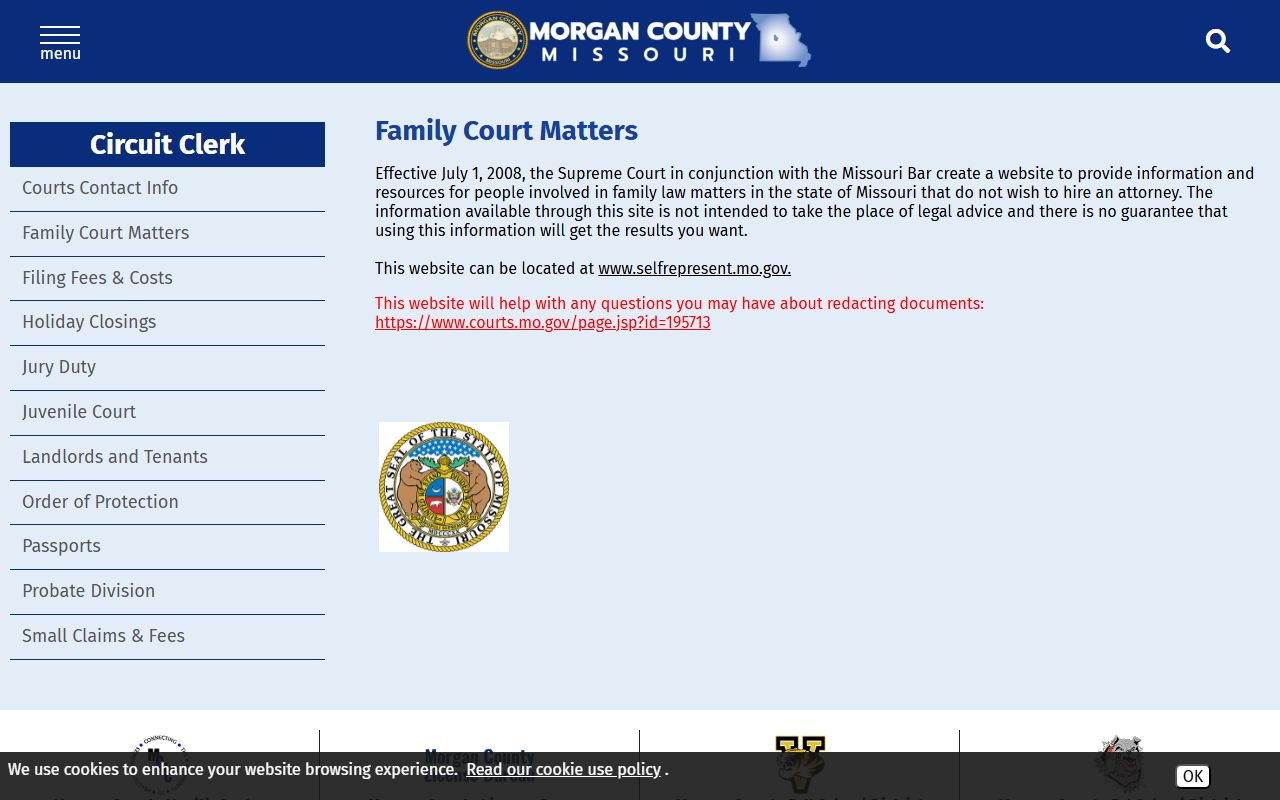Morgan County court records family court resources