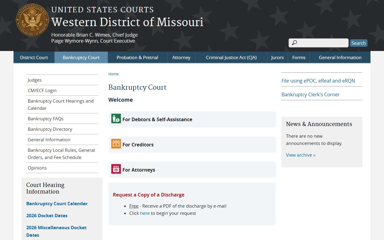 Morgan County Circuit Court records Western District bankruptcy source