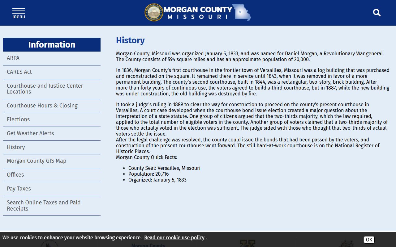 Morgan County court records historic courthouse history