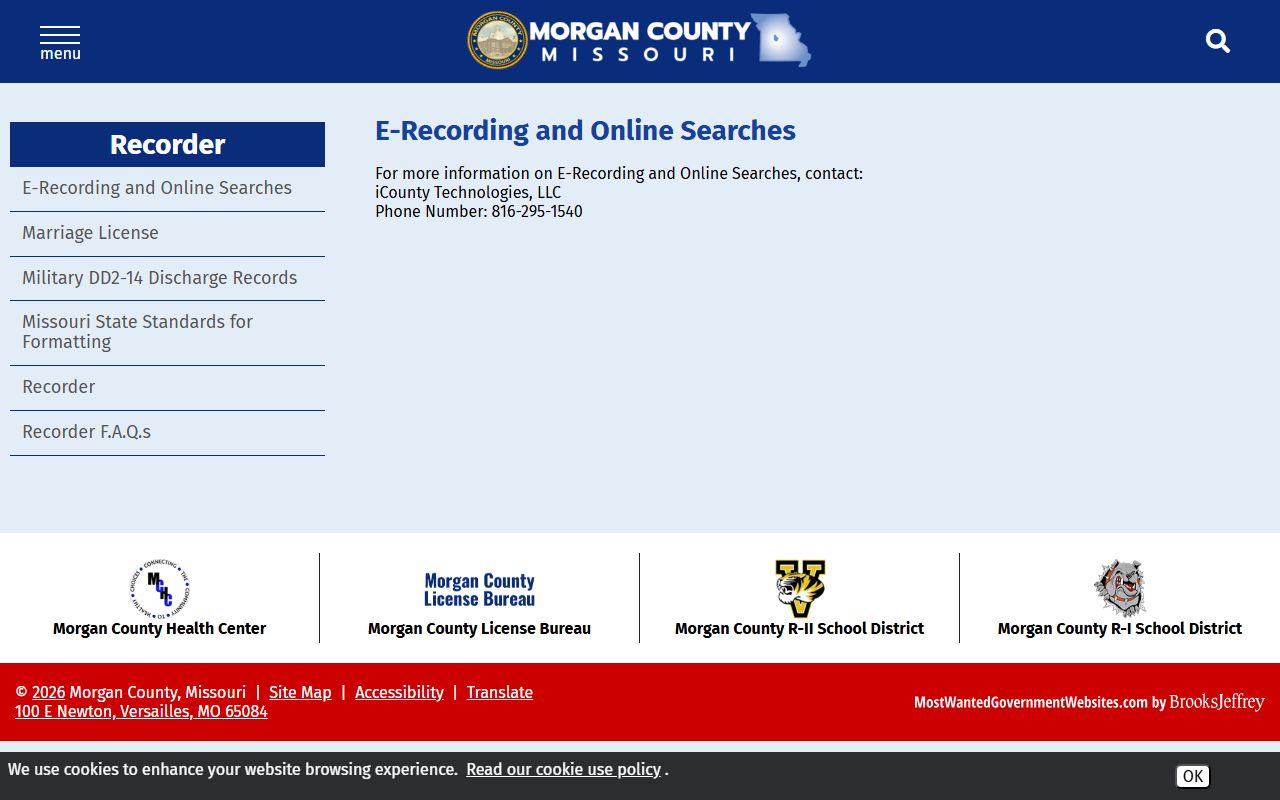 Morgan County marriage records online searches and iCounty routing
